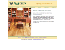Tablet Screenshot of bearcreekwoodfloors.com